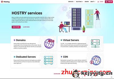 hostry：$5/月，不限流量VPS，KVM虚拟，自定义ISO，新加坡/美国等11个数据中心  第1张