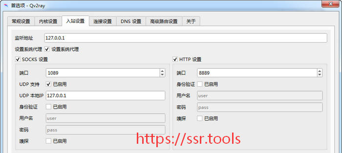 Qv2ray下载及使用教程 V2ray Windows客户端/同时支持SS/SSR/V2ray/Trojan  第6张